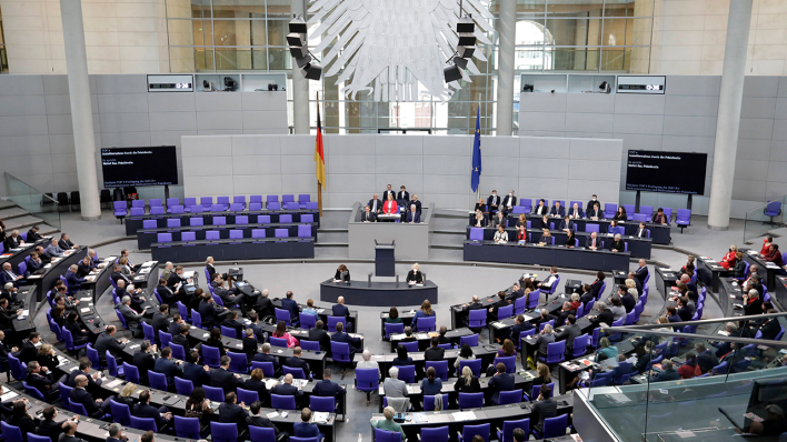 Die erste Sitzung des 20. Deutschen Bundestages