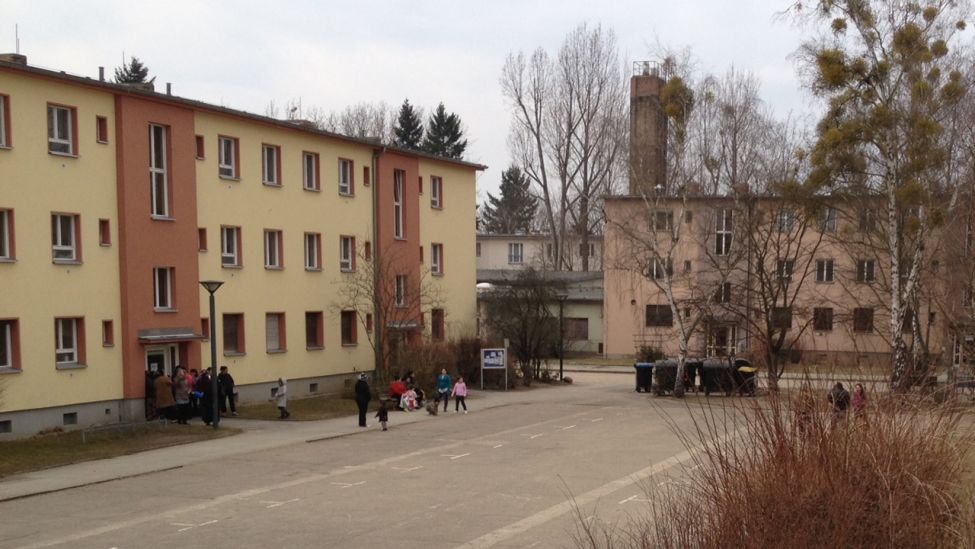 Blick auf die Gebäude des Notaufnahmelagers Marienfelde (Quelle: rbb Inforadio / Dominik Lenz)