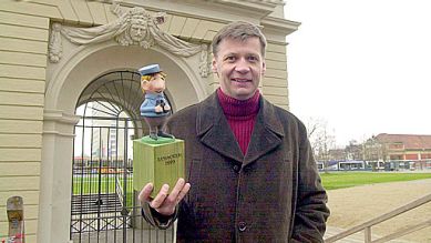 Günther Jauch mit dem Kurtchen 2003 - Nur für 20 Jahre BA, Quelle: rbb