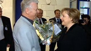 Hans-Ulrich Beeskow und Angela Merkel, Quelle: rbb