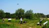 Kamerateam macht Aufnahme mit Drohne im Nationalpark Müritz (Quelle: Elia Brose)