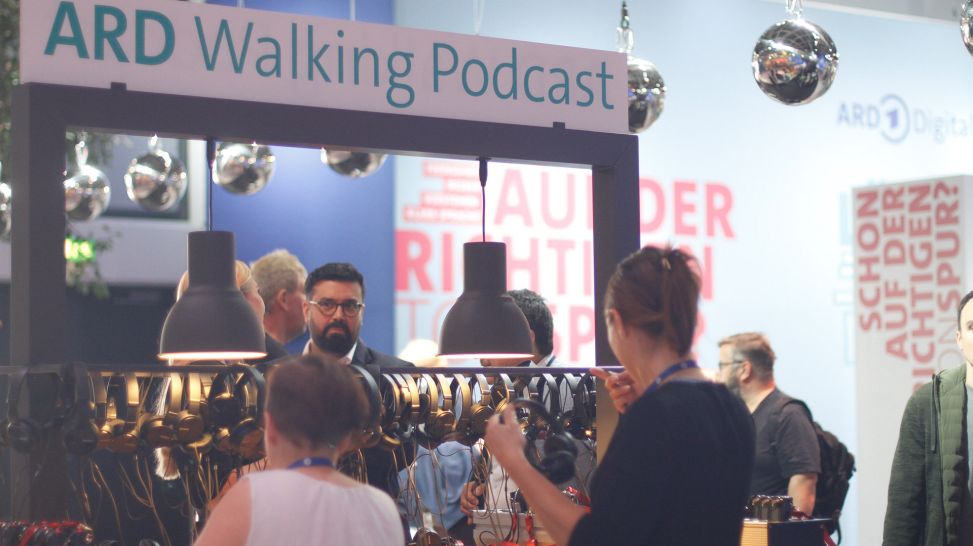 ARD Walking Podcast IFA 2022 (Quelle: rbb)