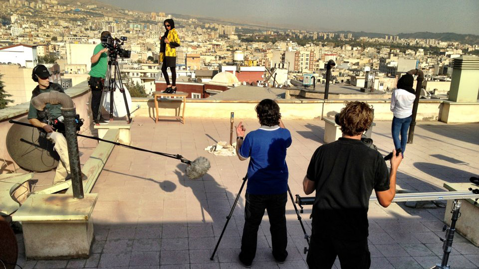 Fotoshooting über den Dächern Teherans; Quelle: Ingo Aurich