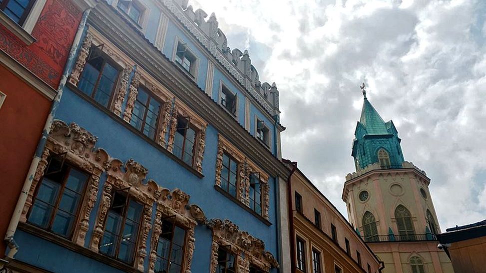 Häuserfronten in Lublin, Quelle: rbb