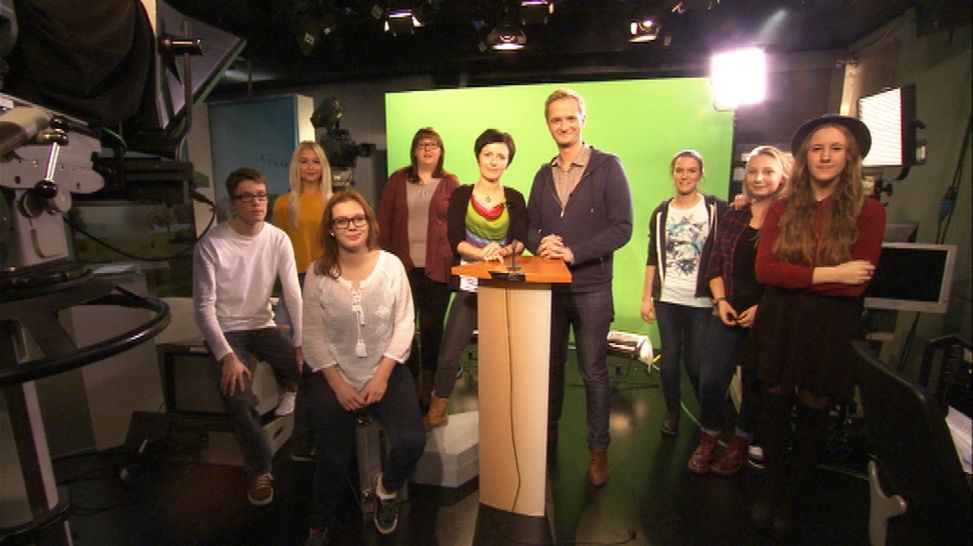 Fernseh-Workshop des rbb für junge Sorben/Wenden mit Anne und Christian (Quelle: rbb)