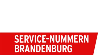 Logo: Servicenummern Brandenburg (Quelle: rbb)