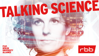 Banner: Talking Science der Podcast (Bild:rbb)