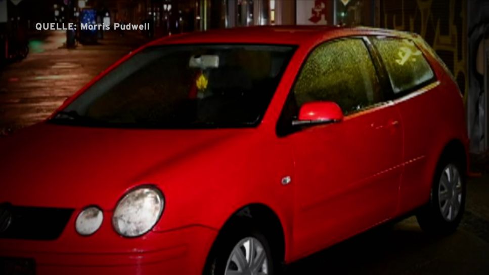 Juweliereinbrüche: Auto am Tatort des Einbruchs zurück gelassen (Quelle: Polizei / Morris Pudwell)
