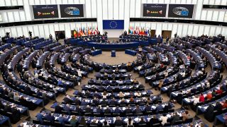 Archivbild: Das versammelte EU-Parlament bei der Wahl eines neuen Vizepräsident des EU-Parlaments. (Quelle: dpa/panama)