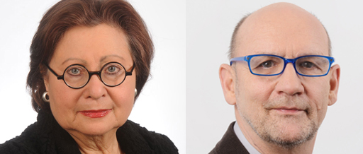 Prof. Jutta Brückner und Dr. Hubert Kolland (Bild: rbb/Oliver Ziebe und rbb/Landesmusikrat/privat)