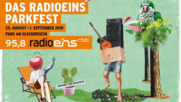 Radioeins Parkfest Plakat 2018