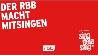 Beim Berlin-Brandenburger Mitsing-Event "Sing dela Sing" sendeten das rbb Fernsehen in der Sendung "zibb", die rbb-Radiowellen radioeins, rbb 88.8 und Antenne Brandenburg zeitgleich einen Song zum Mitsingen. (Bild: rbb)