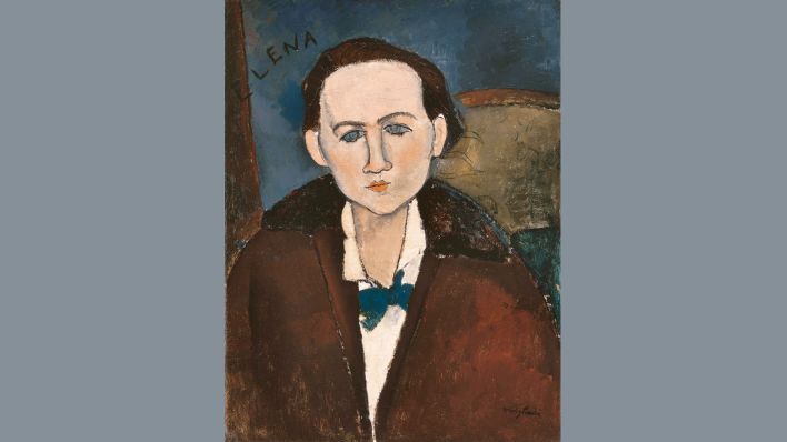Elena Povolozky (1917/Öl auf Leinwand, 64,77 x 48,58 cm/ The Phillips Collection, Washington, D.C.) von Amedeo Modigliani (Quelle: akg-images / Album)