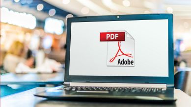 Laptop mit Adobe Acrobat © imago images/ Pond5
