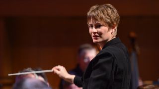 77. kulturradio Kinderkonzert: Anja Bihlmaier, Dirigentin; © Oliver Ziebe