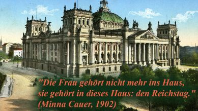 Reichstag Berlin, alte Postkarte © imago/Montage: rbb