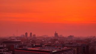 17. März 2022, 6.10 Uhr: Saharastaub über Berlin; © René Pfitzner