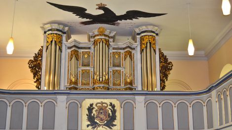 Orgel der Kreuzkirche in Königs-Wusterhausen; Foto: Oda Mahnke