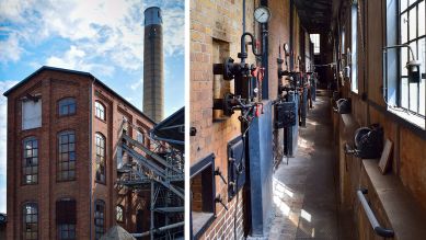 Brikettfabrik Louise in Domsdorf – Außen- und Innenansicht ; © Bernd Dreiocker