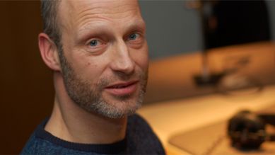 Schauspieler und Autor Joachim Meyerhoff im kulturradio-Studio; Foto: Carsten Kampf