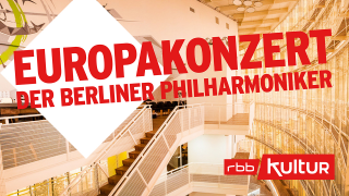 Europakonzert der Berliner Philharmoniker aus der Konzerthalle "Great Amber" in Liepāja, Lettland; © rbbKultur