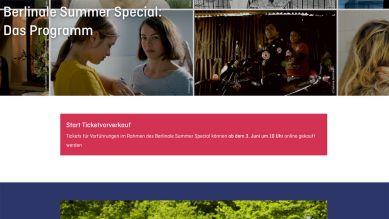 Berlinale Summer Special © berlinale.de (Screenshot)