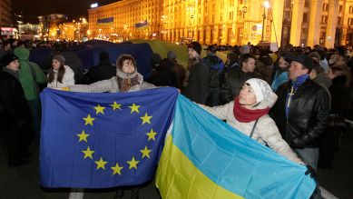Euromaidan-Proteste © picture alliance/ AP Photo/ Sergei Chuzavkov