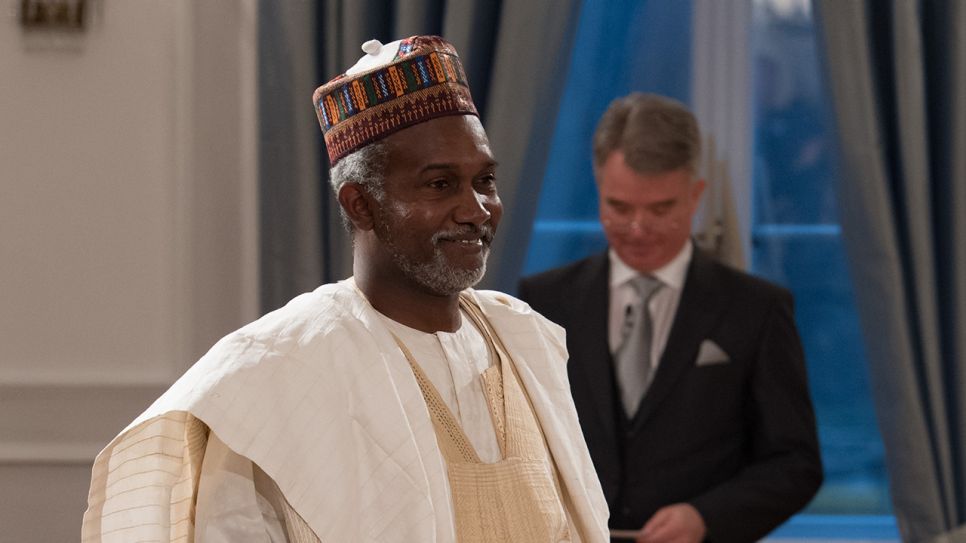 Der Botschafter von Nigeria in Deutschland Yusuf Maitama Tuggar © dpa/Soeren Stache