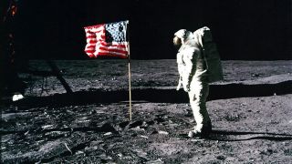 Apollo-11-Astronaut Edwin "Buzz" Aldrin betrat 1969 nach Neil Armstrong als zweiter Mensch den Mond; Foto: Picture Alliance/dpa