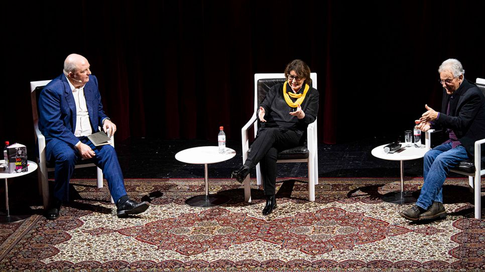Brandenburgische Gespräche im Staatstheater Cottbus mit Uschi Brüning und Günther Fischer; © Marlies Kross
