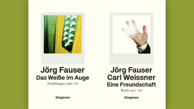 Jörg Fauser: Das Weiße im Auge || Jörg Fauser u. Carl Weissner: Eine Freundschaft © Diogenes