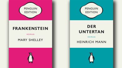 Mary Shelley: Frankenstein und Heinrich Mann: Der Untertan; Montage: rbbKultur