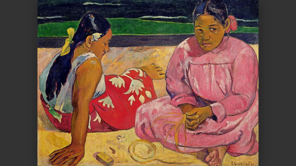 Paul Gauguin: Tahitianische Frauen, 1891, Musée d’Orsay, Schenkung der Comtesse Vitali in Gedenken an ihren Bruder, den Vicomte Guy de Cholet, 1923 © RMN-Grand Palais (Musée d'Orsay), Foto: Patrice Schmidt | Bridgeman