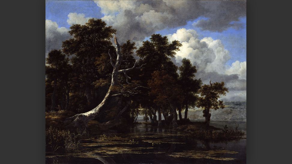 Jacob van Ruisdael, Eichen an einem See mit Wasserrosen, 1665-70 © Staatliche Museen zu Berlin, Gemäldegalerie / Jörg P. Anders