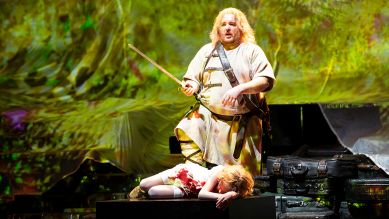Deutsche Oper Berlin: "Siegfried" – mit Clay Hilley und Waldvogel; © Bernd Uhlig