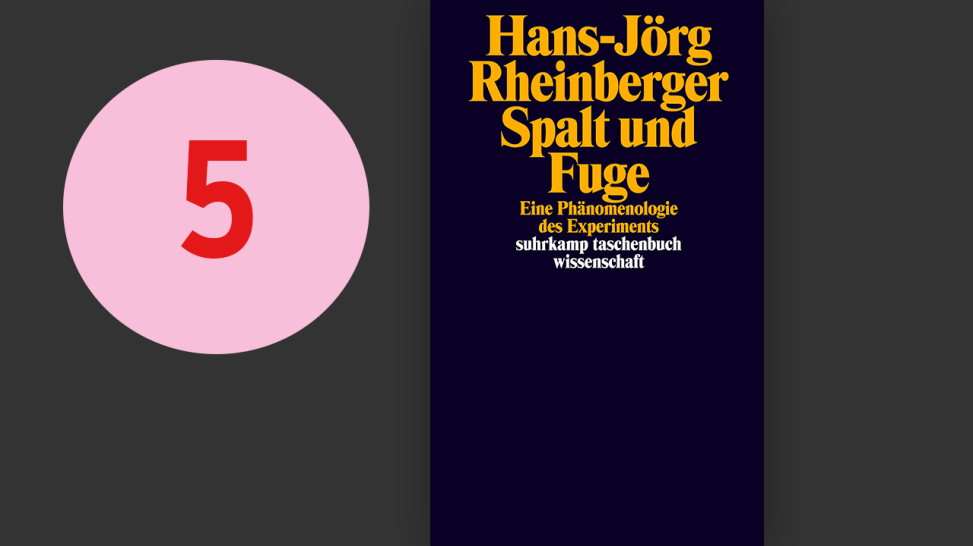 Hans-Jörg Rheinberger: Spalt und Fuge © Suhrkamp Verlag