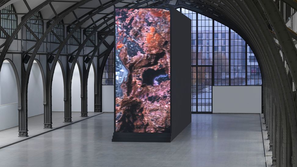Hamburger Bahnhof: Sandra Mujinga – I Build My Skin with Rocks, 2022 – Ausstellungsansicht; © Foto: Jens Ziehe | Courtesy: Courtesy the artist Croy Nielsen, Wien/Vienna und The Approach, London