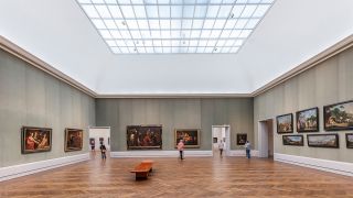 "Gemäldegalerie, Innenansicht mit neuem Beleuchtungssystem"; © Staatliche Museen zu Berlin / David von Becker