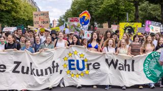 Klimastreik zur EU-Wahl. Bild: IMAGO/Achille Abboud