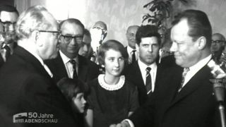 1964 Abendschau Regierender Bürgermeister Willi Brandt (Quelle: rbb)