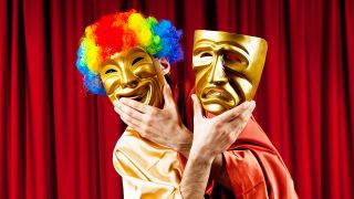 Schauspieler mit Karnevalsmasken, Foto: colourbox