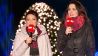 Madeleine Wehle und Franziska Maushake im Christmas Garden; Quelle: rbb