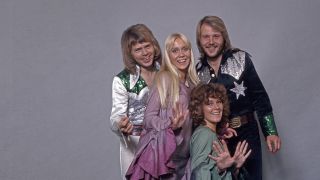 Studioaufnahme der schwedischen Popgruppe ABBA, Deutschland 1970er Jahre. Bild: imago images/United Archives