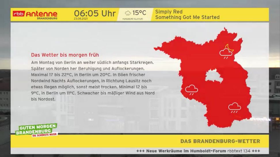Guten Morgen Brandenburg, Wettergrafik (Bild: rbb)