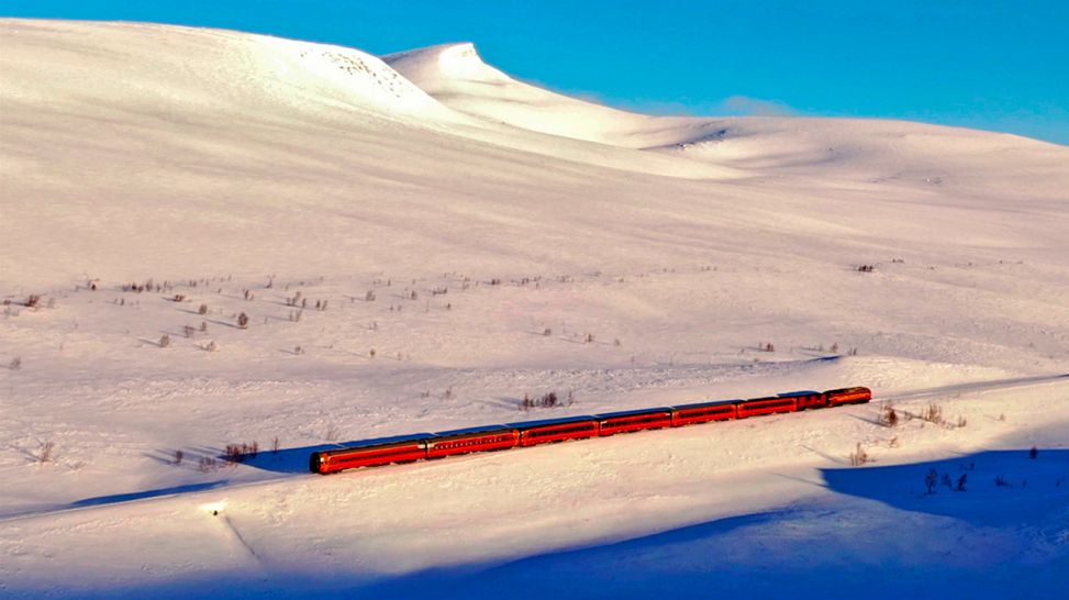 Das Saltfjell: Hier überquert die Nordlandbahn den Polarkreis (Bild: NDR/Jan Helmer Olsen)
