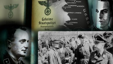 Montage: Bilder der Doku "Hitlers Zentrale des Terrors" (Quelle: rbb/Endres Filmproduktion/Bönnen)
