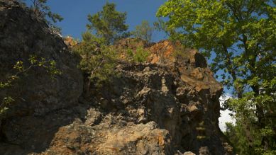 Klettern am Rothsteiner Felsen, Foto: rbb