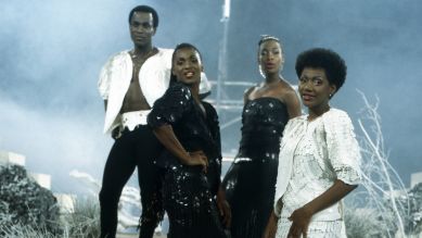 Die Disco-Formation Boney M. 1980er Jahre. Quelle: imago images/ United Archives