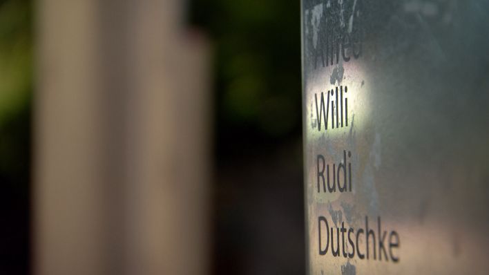 Rudi Dutschke Denkmal in Luckenwalde (Quelle: rbb)