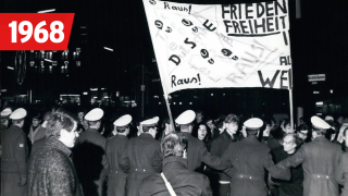 Vietnam-Studenten-Demo in Berlin, 1968, Quelle: imago/ZUMA Press